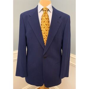 Givenchy Wool Crepe Blazer Mens 44L Jacket USA Made Sportcoat